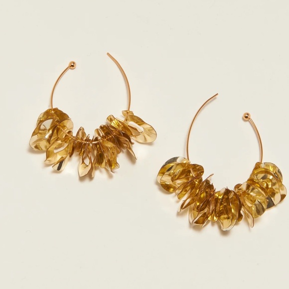 Brand New Mignonne Gavigan Lolita Sequin Hoop Earrings - Picture 2 of 6